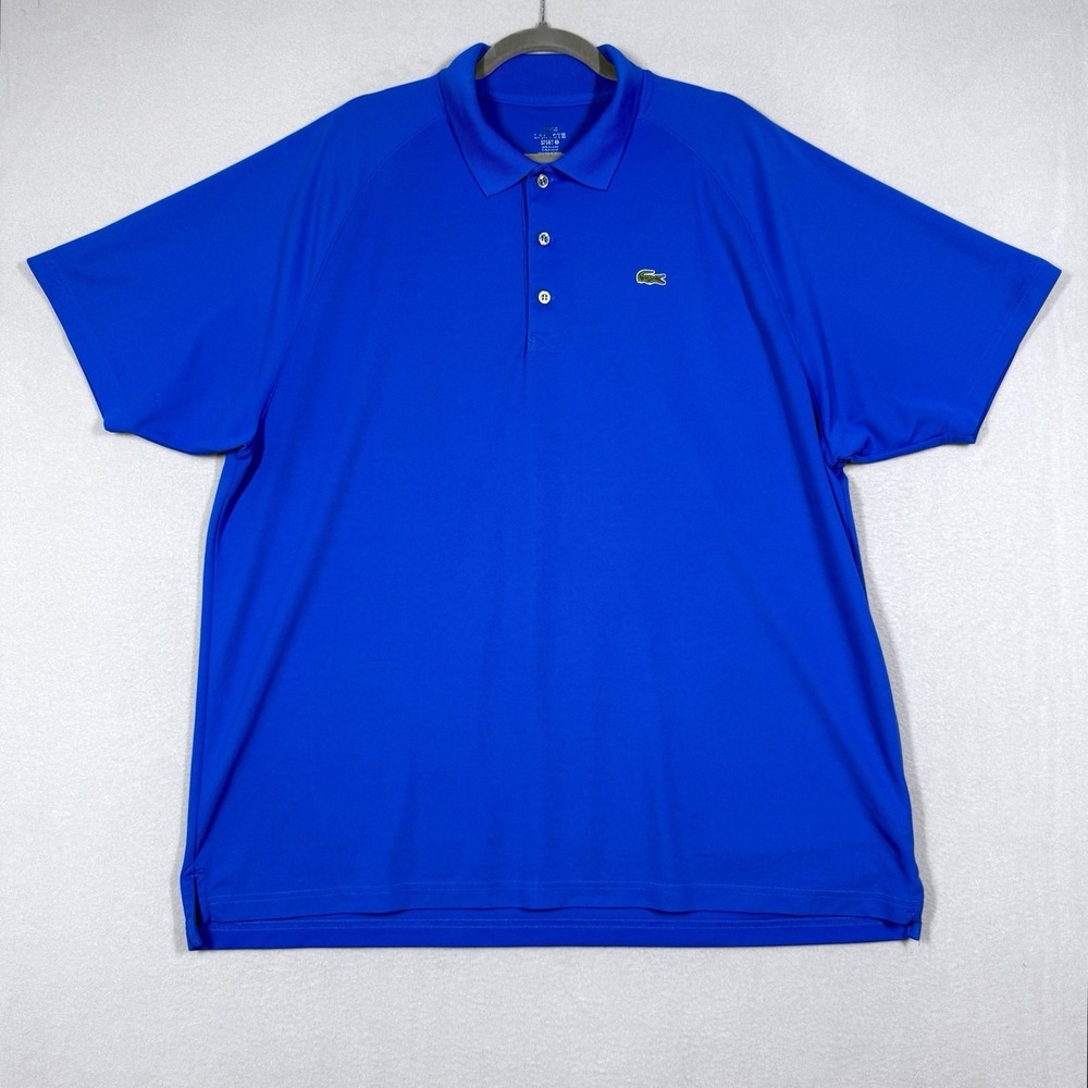 Lacoste Sport Polo Shirt Mens 2XL Pique Performance Logo Short Sleeve Logo Golf